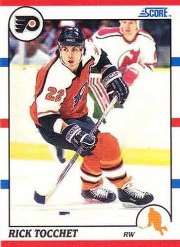 #40 Rick Tocchet - Philadelphia Flyers - 1990-91 Score Hottest and Rising Stars Hockey