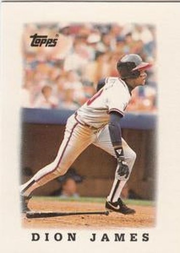 #40 Dion James - Atlanta Braves - 1988 Topps Major League Leaders Minis Baseball
