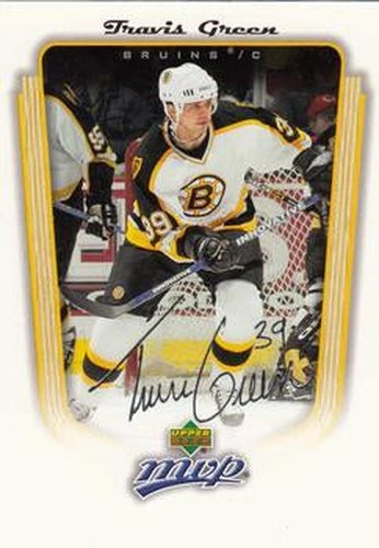 #40 Travis Green - Boston Bruins - 2005-06 Upper Deck MVP Hockey