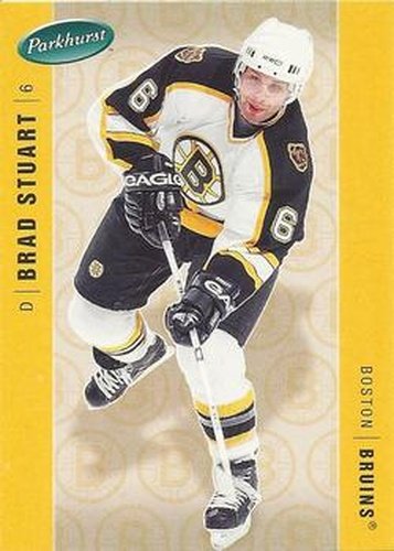 #40 Brad Stuart - Boston Bruins - 2005-06 Parkhurst Hockey