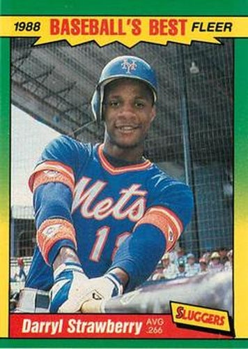 #40 Darryl Strawberry - New York Mets - 1988 Fleer Baseball's Best Sluggers vs Pitchers