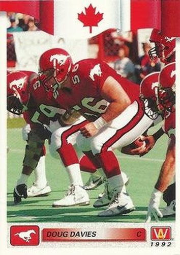 #40 Doug Davies - Calgary Stampeders - 1992 All World CFL Football