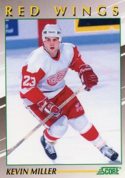 #40 Kevin Miller - Detroit Red Wings - 1991-92 Score Young Superstars Hockey