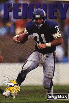 #40 Rick Fenney - Minnesota Vikings - 1992 SkyBox Impact Football