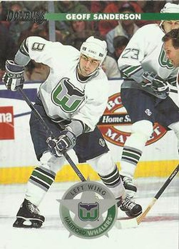 #40 Geoff Sanderson - Hartford Whalers - 1996-97 Donruss Hockey