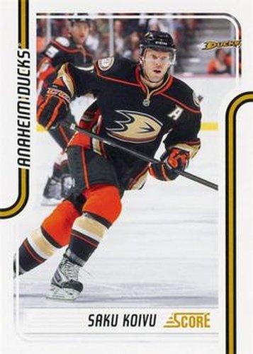 #40 Saku Koivu - Anaheim Ducks - 2011-12 Score Hockey