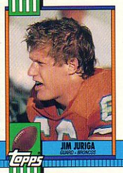 #40 Jim Juriga - Denver Broncos - 1990 Topps Football