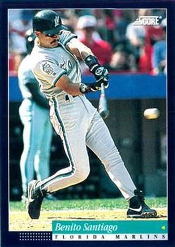 #40 Benito Santiago - Florida Marlins -1994 Score Baseball