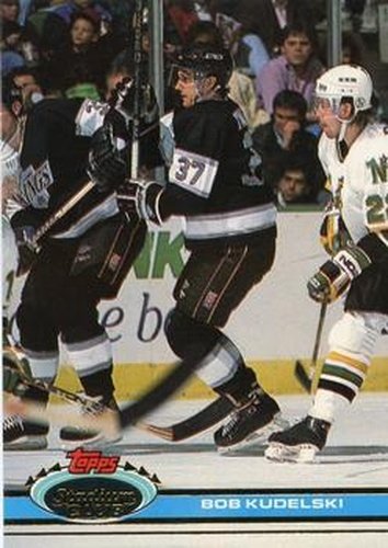 #40 Bob Kudelski - Los Angeles Kings - 1991-92 Stadium Club Hockey