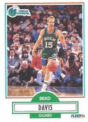 #40 Brad Davis - Dallas Mavericks - 1990-91 Fleer Basketball