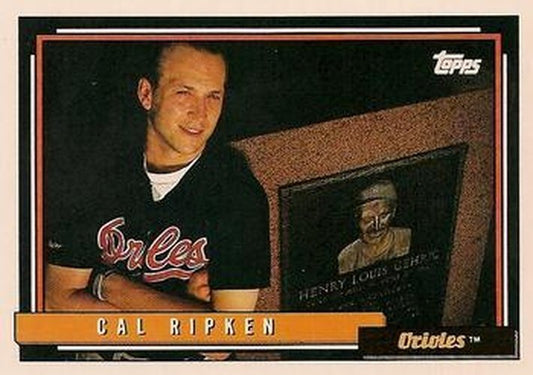 #40 Cal Ripken - Baltimore Orioles - 1992 Topps Baseball