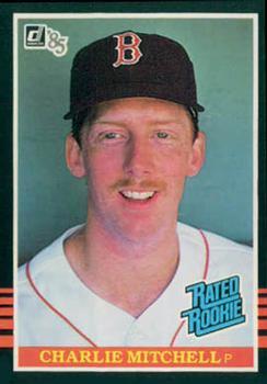 #40 Charlie Mitchell - Boston Red Sox - 1985 Donruss Baseball