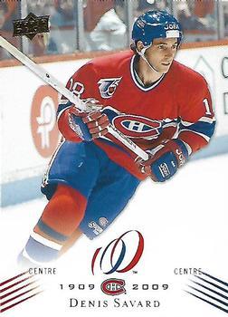 #40 Denis Savard - Montreal Canadiens - 2008-09 Upper Deck Montreal Canadiens Centennial Hockey