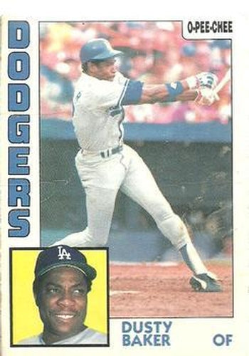 #40 Dusty Baker - Los Angeles Dodgers - 1984 O-Pee-Chee Baseball
