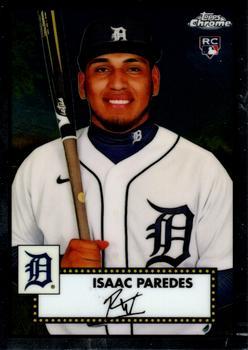 #40 Isaac Paredes - Detroit Tigers - 2021 Topps Chrome Platinum Anniversary Baseball