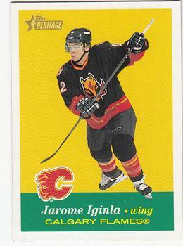 #40 Jarome Iginla - Calgary Flames - 2001-02 Topps Heritage Hockey