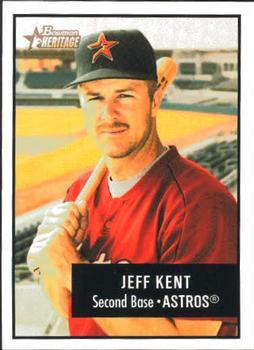#40 Jeff Kent - Houston Astros - 2003 Bowman Heritage Baseball