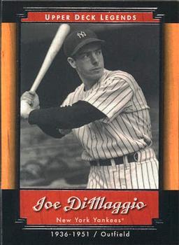 #40 Joe DiMaggio - New York Yankees - 2001 Upper Deck Legends Baseball
