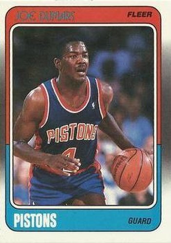 #40 Joe Dumars - Detroit Pistons - 1988-89 Fleer Basketball