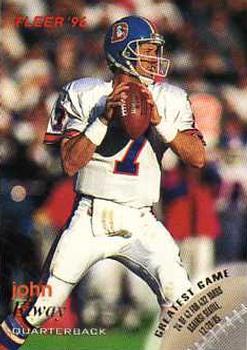 #40 John Elway - Denver Broncos - 1996 Fleer Football