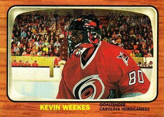 #40 Kevin Weekes - Carolina Hurricanes - 2002-03 Topps Heritage Hockey