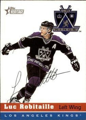 #40 Luc Robitaille - Los Angeles Kings - 2000-01 Topps Heritage Hockey