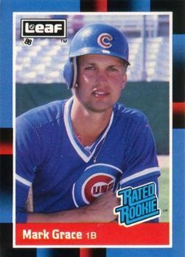 #40 Mark Grace - Chicago Cubs - 1988 Leaf Baseball