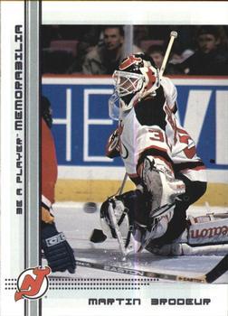 #40 Martin Brodeur - New Jersey Devils - 2000-01 Be a Player Memorabilia Hockey