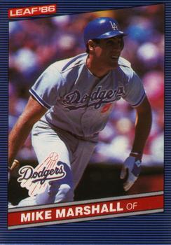 #40 Mike Marshall - Los Angeles Dodgers - 1986 Leaf Baseball
