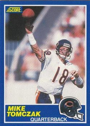 #40 Mike Tomczak - Chicago Bears - 1989 Score Football