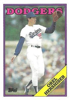 #40 Orel Hershiser - Los Angeles Dodgers - 1988 Topps Baseball