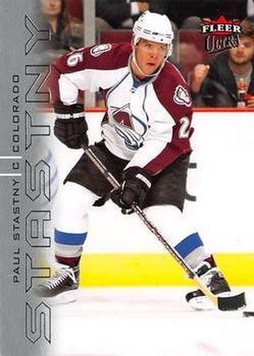 #40 Paul Stastny - Colorado Avalanche - 2009-10 Ultra Hockey