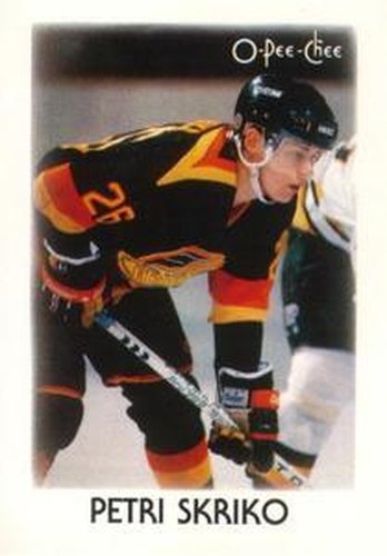 #40 Petri Skriko - Vancouver Canucks - 1987-88 O-Pee-Chee Minis Hockey