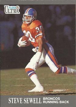 #40 Steve Sewell - Denver Broncos - 1991 Ultra Football