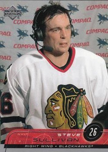 #40 Steve Sullivan - Chicago Blackhawks - 2002-03 Upper Deck Hockey
