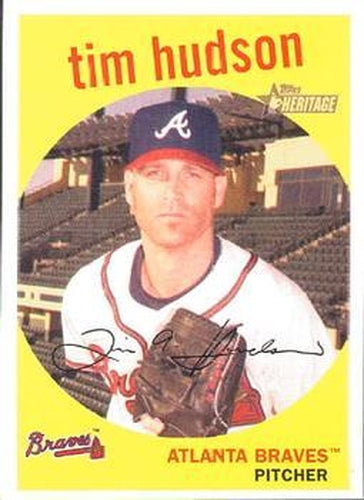 #40 Tim Hudson - Atlanta Braves - 2008 Topps Heritage Baseball