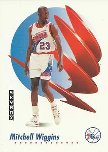 #640 Mitchell Wiggins - Philadelphia 76ers - 1991-92 SkyBox Basketball