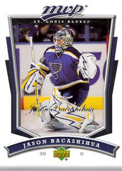 #40 Jason Bacashihua - St. Louis Blues - 2007-08 Upper Deck MVP Hockey