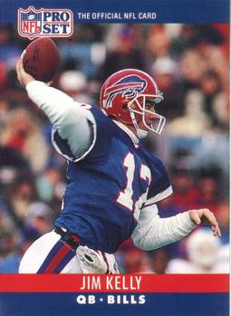 #40 Jim Kelly - Buffalo Bills - 1990 Pro Set Football