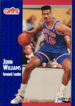 #40 John Williams - Cleveland Cavaliers - 1991-92 Fleer Basketball