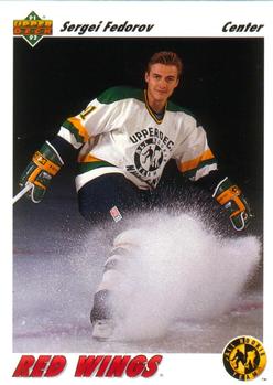 #40 Sergei Fedorov - Detroit Red Wings - 1991-92 Upper Deck Hockey