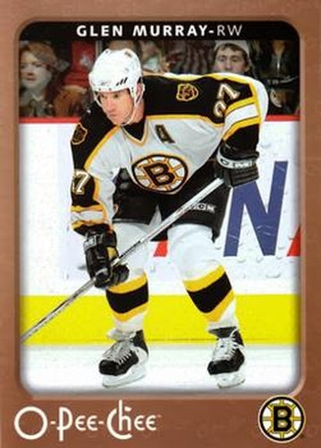 #40 Glen Murray - Boston Bruins - 2006-07 O-Pee-Chee Hockey