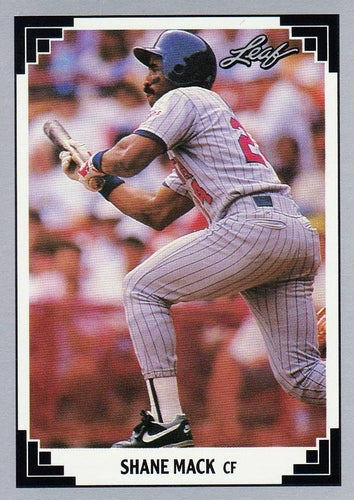#40 Shane Mack - Minnesota Twins - 1991 Leaf Baseball