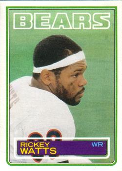 #40 Rickey Watts - Chicago Bears - 1983 Topps Football