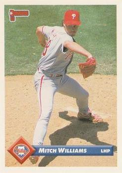 #40 Mitch Williams - Philadelphia Phillies - 1993 Donruss Baseball