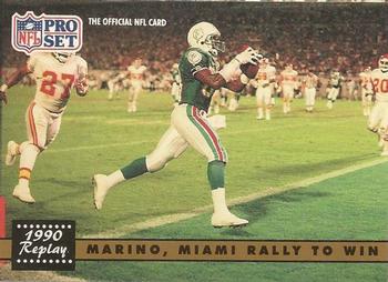 #340 Mark Clayton - Miami Dolphins - 1991 Pro Set Football