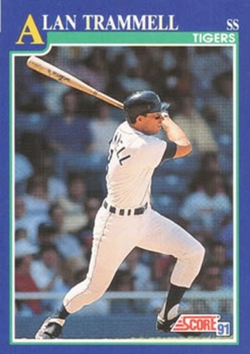 #40 Alan Trammell - Detroit Tigers - 1991 Score Baseball