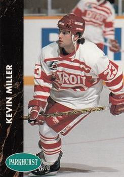 #40 Kevin Miller - Detroit Red Wings - 1991-92 Parkhurst Hockey