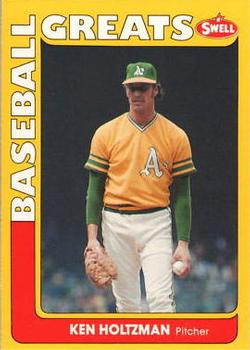 #40 Ken Holtzman - Oakland Athletics - 1991 Swell Baseball Greats