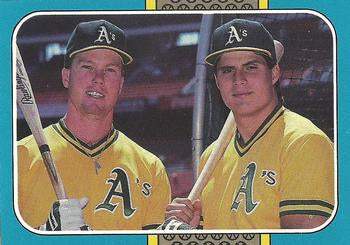 #40 Mark McGwire / Jose Canseco - Oakland Athletics - 1987 Donruss Highlights Baseball